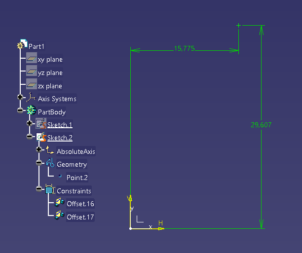 constraints CATIA macro