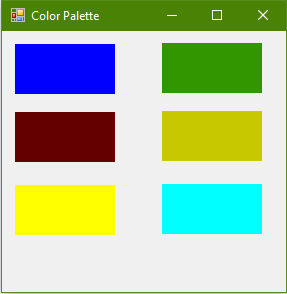 color palette catia macro