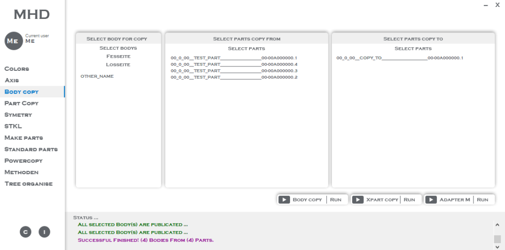 body copy catia macro