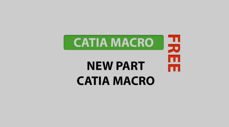 new part catia macro