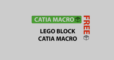 lego block catia macro